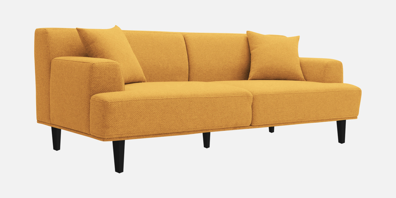 Cobby Fabric 3 Seater Sofa In Blush Yellow Colour - Febonic Living