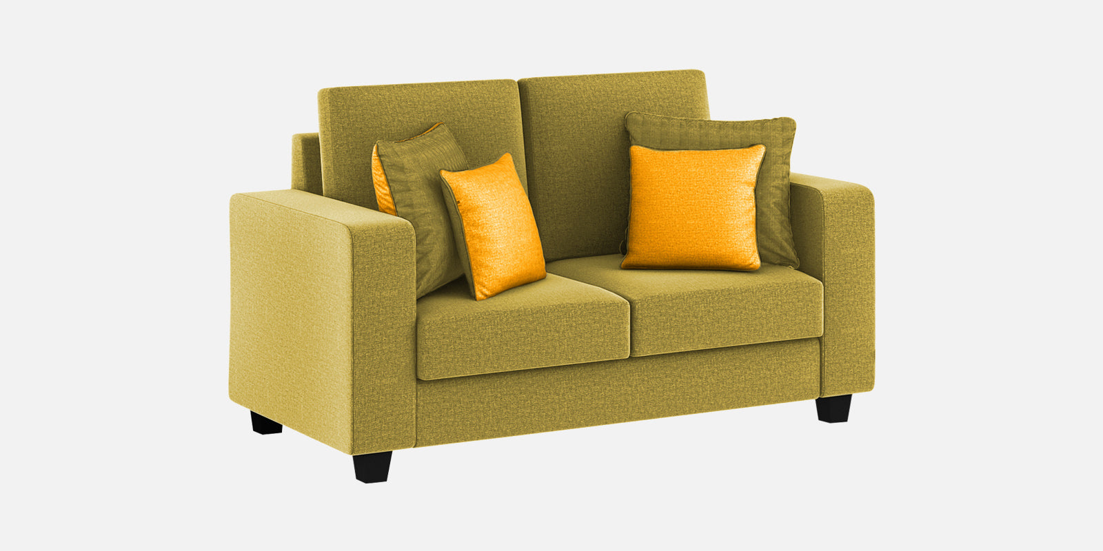 Nabi Fabric 2 Seater Sofa In Parrot Green Colour - Febonic Living
