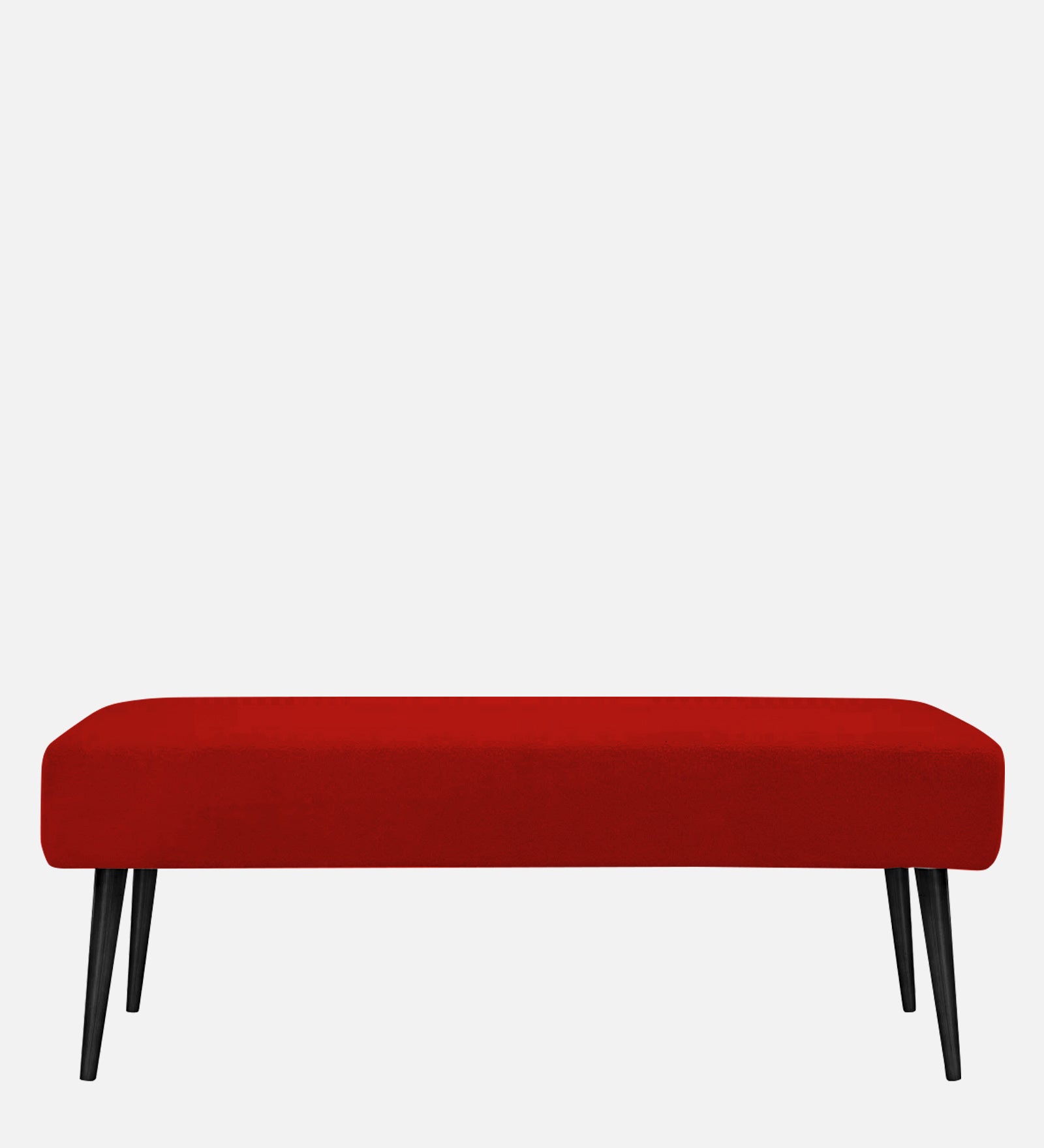 Orbit Fabric Bench In Ruby Red Colour - Febonic Living
