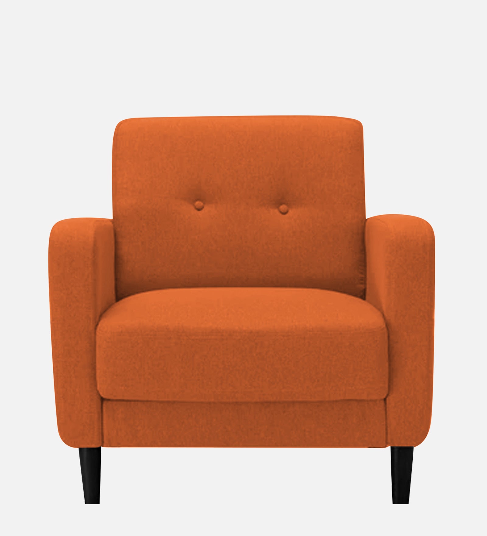 Marq Fabric 1 Seater Sofa In  Vivid Orange Colour - Febonic Living