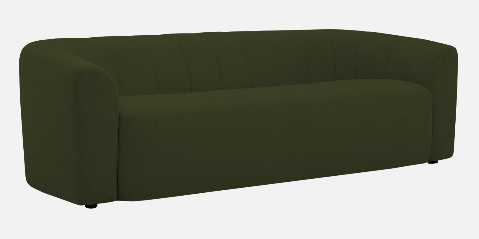 Mara Fabric 3 Seater Sofa In Olive Green Colour