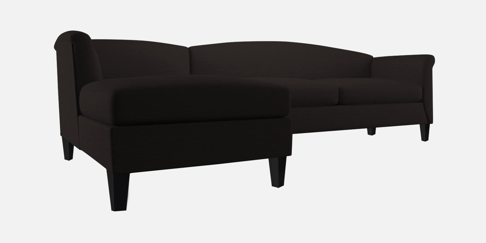 Kimber Fabric RHS Sectional Sofa (3+Lounger) In Cara Brown Colour - Febonic Living
