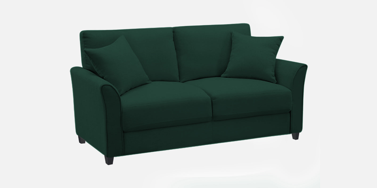 Daroo Velvet 2 Seater Sofa In Forest Green Colour - Febonic Living