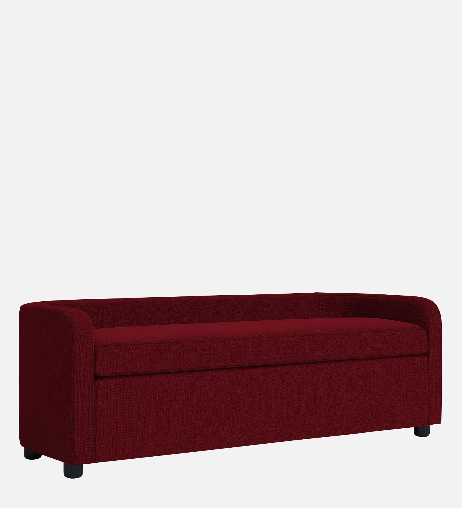 Cooper Fabric Storage Bench In Ruby Red Colour - Febonic Living