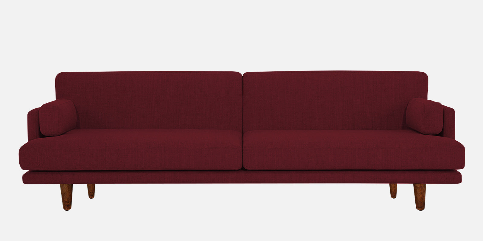 Ricky Fabric 3 Seater Sofa In Blood Maroon Colour - Febonic Living