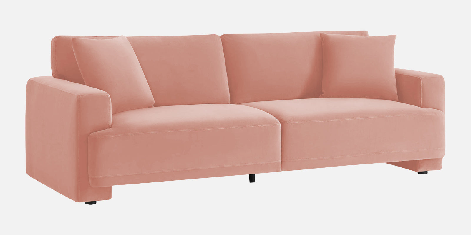 Kosta Velvet 3 Seater Sofa In Blush Pink Colour - Febonic Living