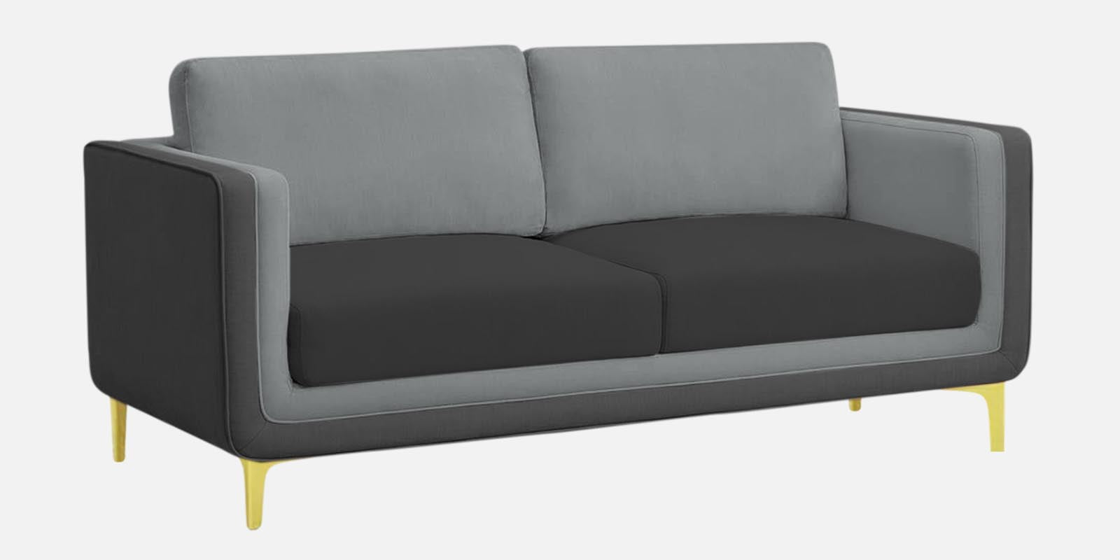 Visky Velvet 3 Seater Sofa in Pearl Grey-Hory Grey Colour