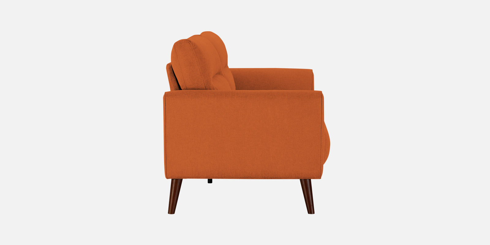 Castro Fabric 2 Seater Sofa In Vivid Orange Colour - Febonic Living