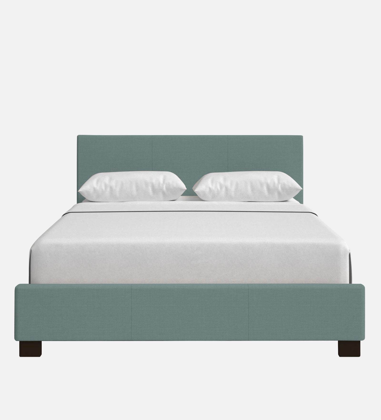 Lora Fabric Upholstered King Size Bed In Suka Blue Colour - Febonic Living