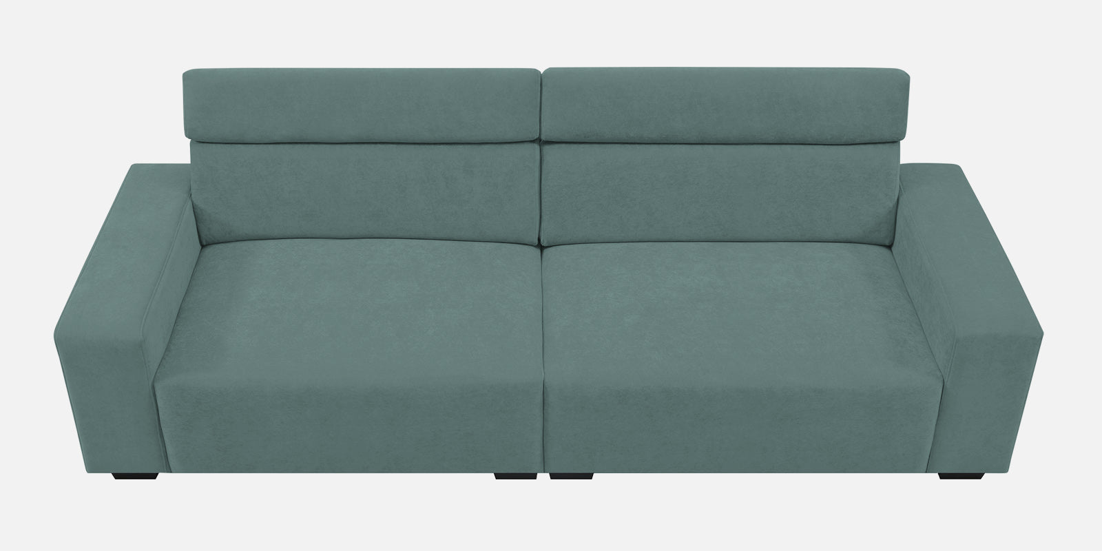 Hiro Fabric 3 Seater Sofa In Pista Green Colour - Febonic Living