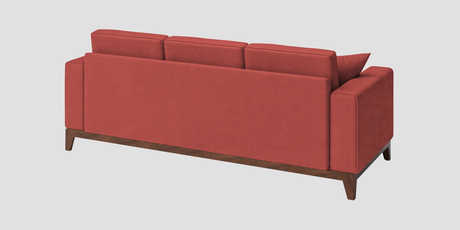 Luca Fabric 3 Seater Sofa In Salmon Pink Colour - Febonic Living