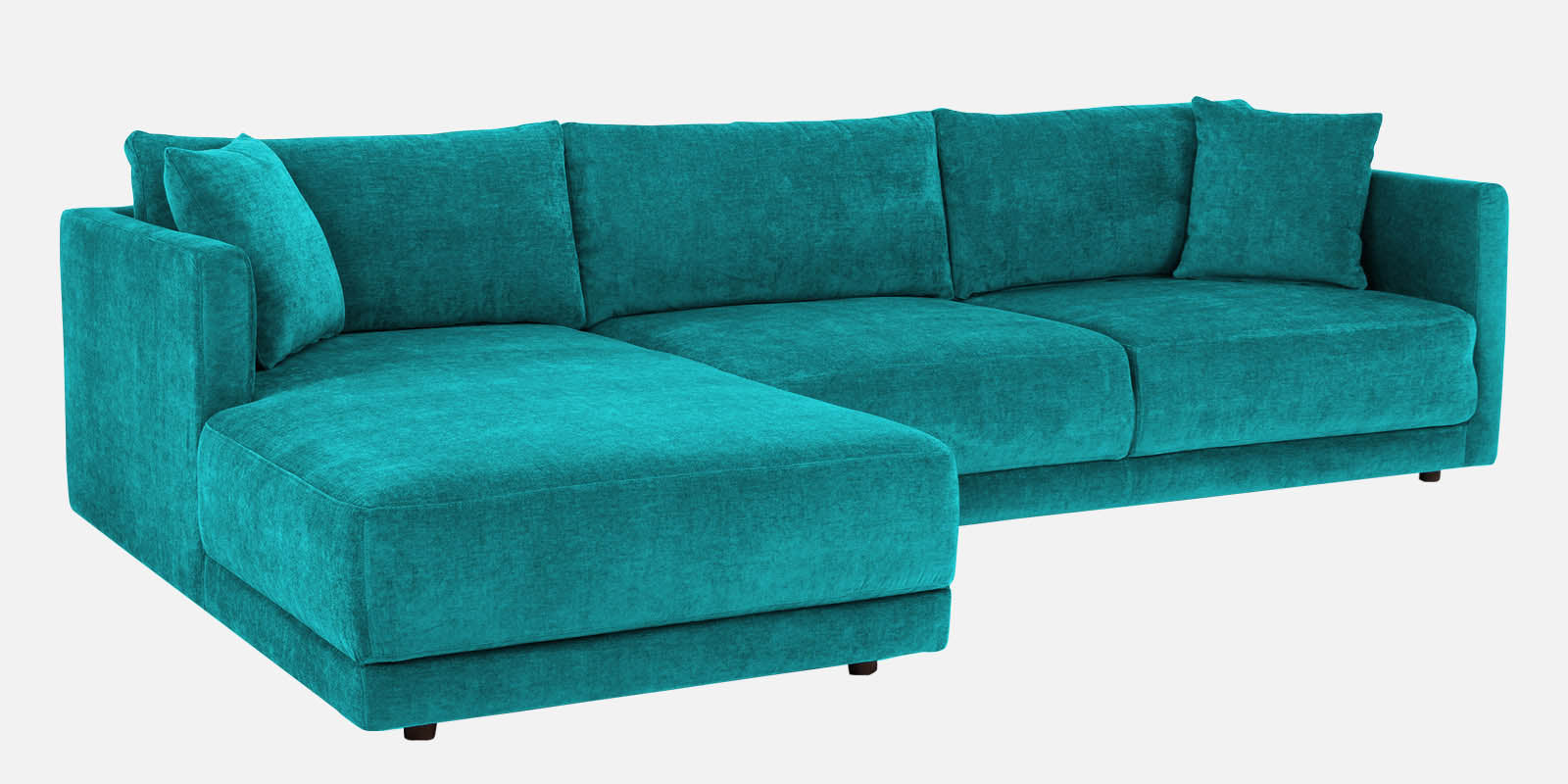 Northern Fabric RHS Sectional Sofa (3+Lounger) In Sea Green Colour - Febonic Living
