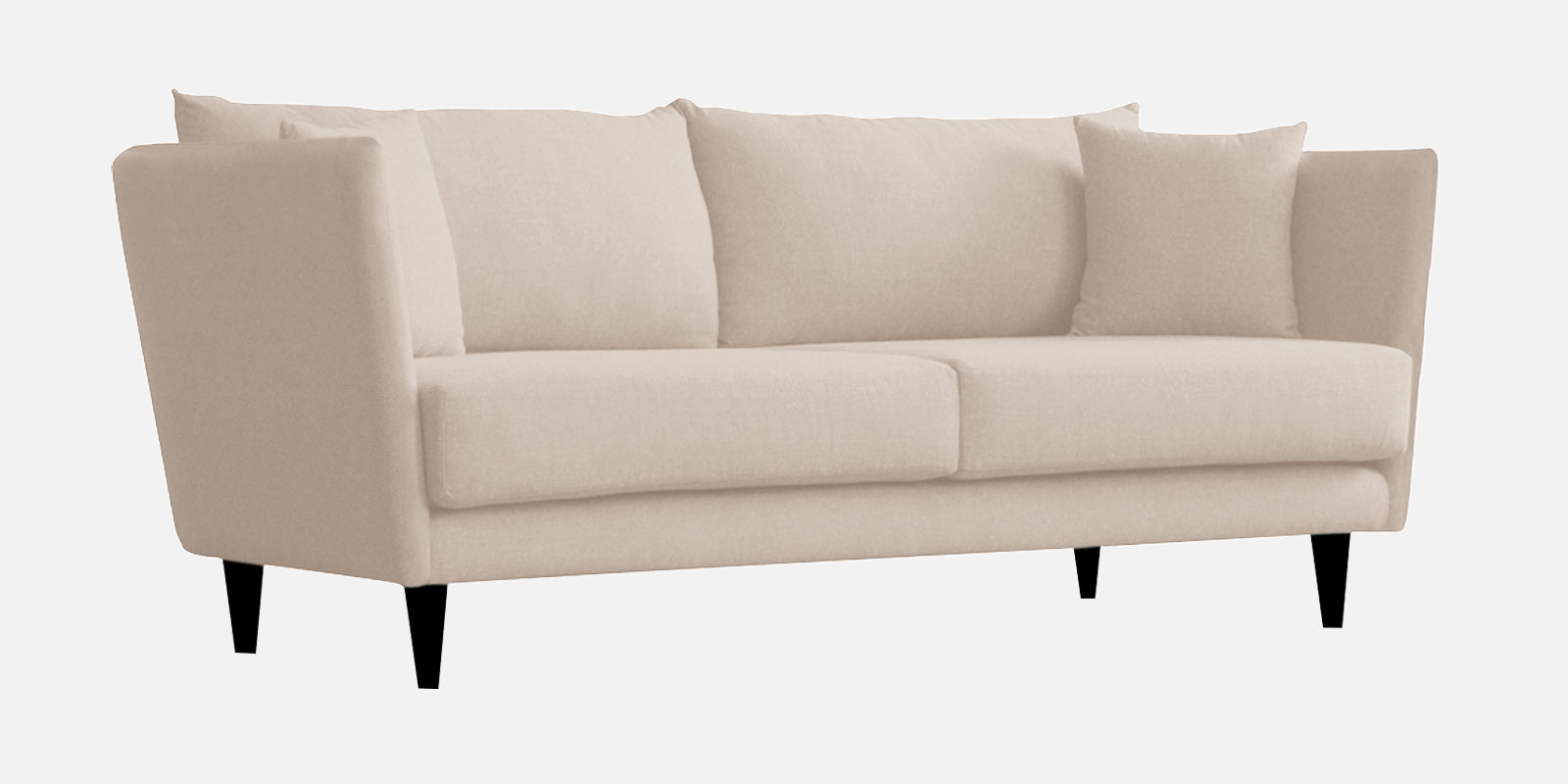 Norway Velvet 3 Seater Sofa In Camel Beige Colour - Febonic Living