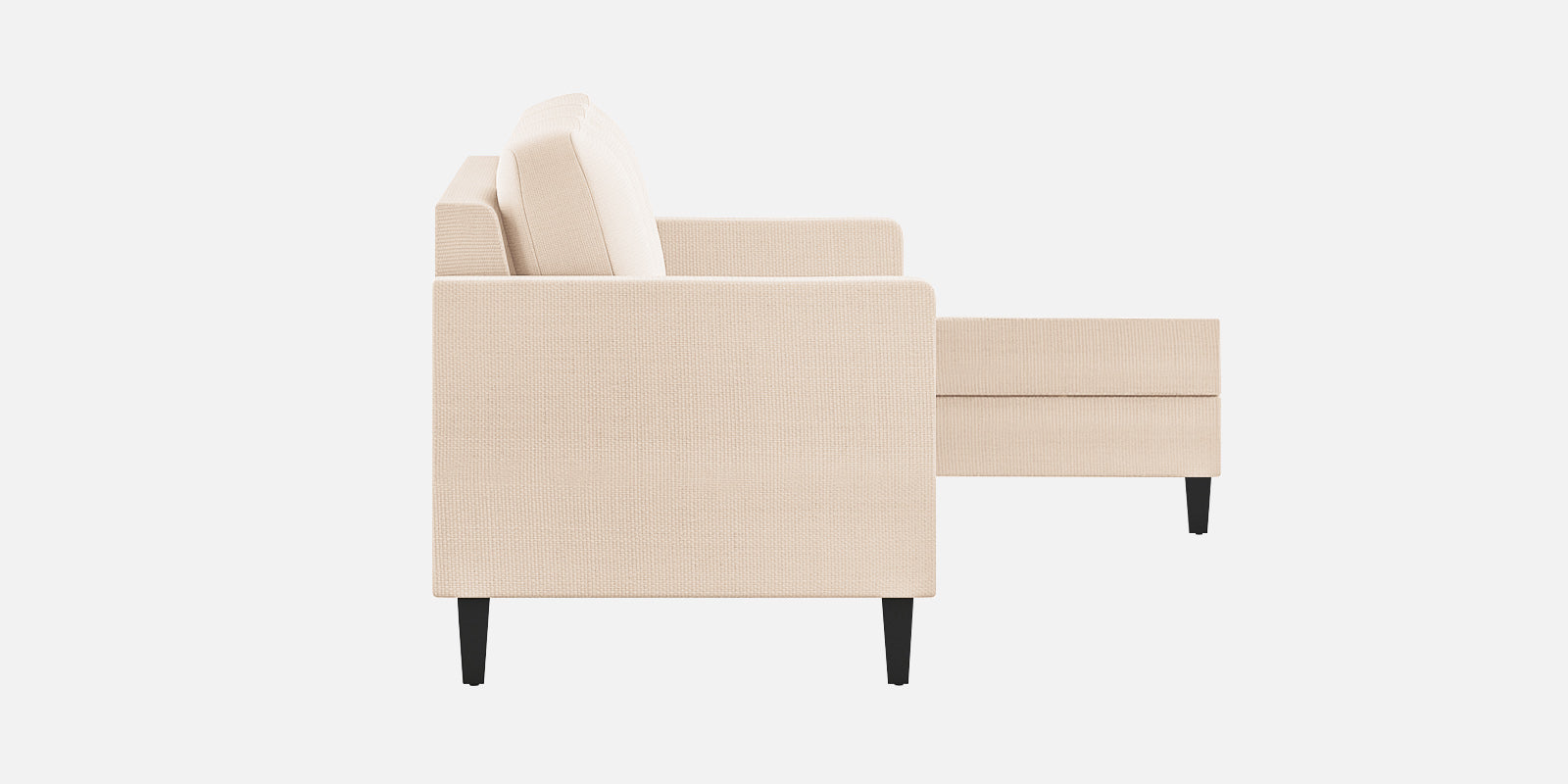 Nori Fabric LHS Sectional Sofa (2+Lounger) In Woom Beige Colour - Febonic Living