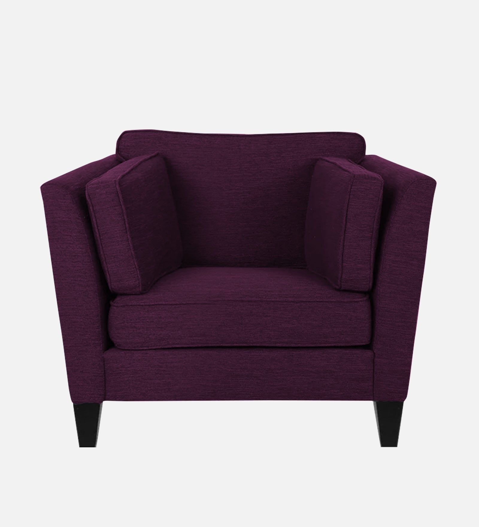 Nigar Fabric 1 Seater Sofa In Greek Purple Colour - Febonic Living