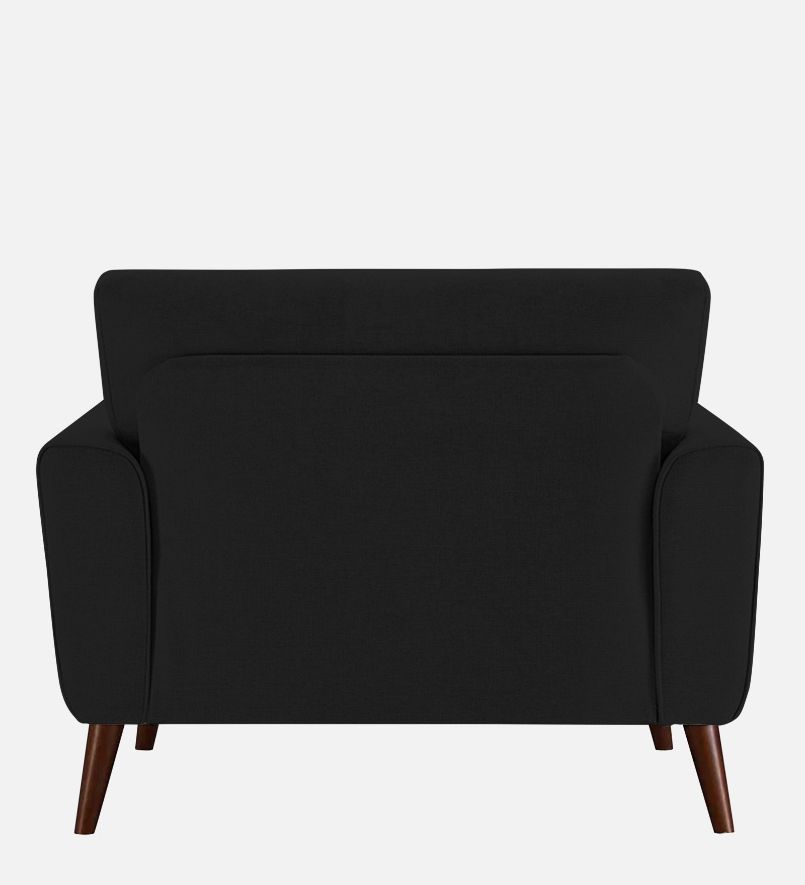 Castro Fabric 1 Seater Sofa In Zed Black Colour - Febonic Living
