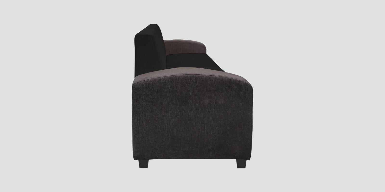 Alex Fabric 2 Seater Sofa In Zed Black Colour - Febonic Living