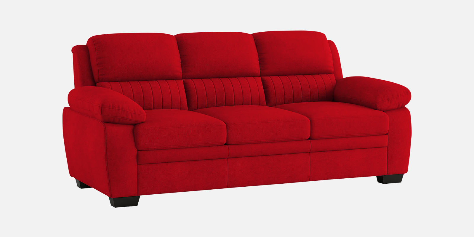 Miranda Velvet 3 Seater Sofa In Berry Maroon Colour - Febonic Living