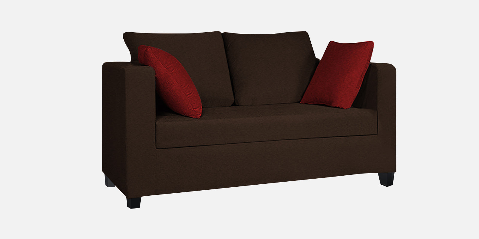 Nuska Fabric 2 Seater Sofa In Cidar Brown Colour - Febonic Living