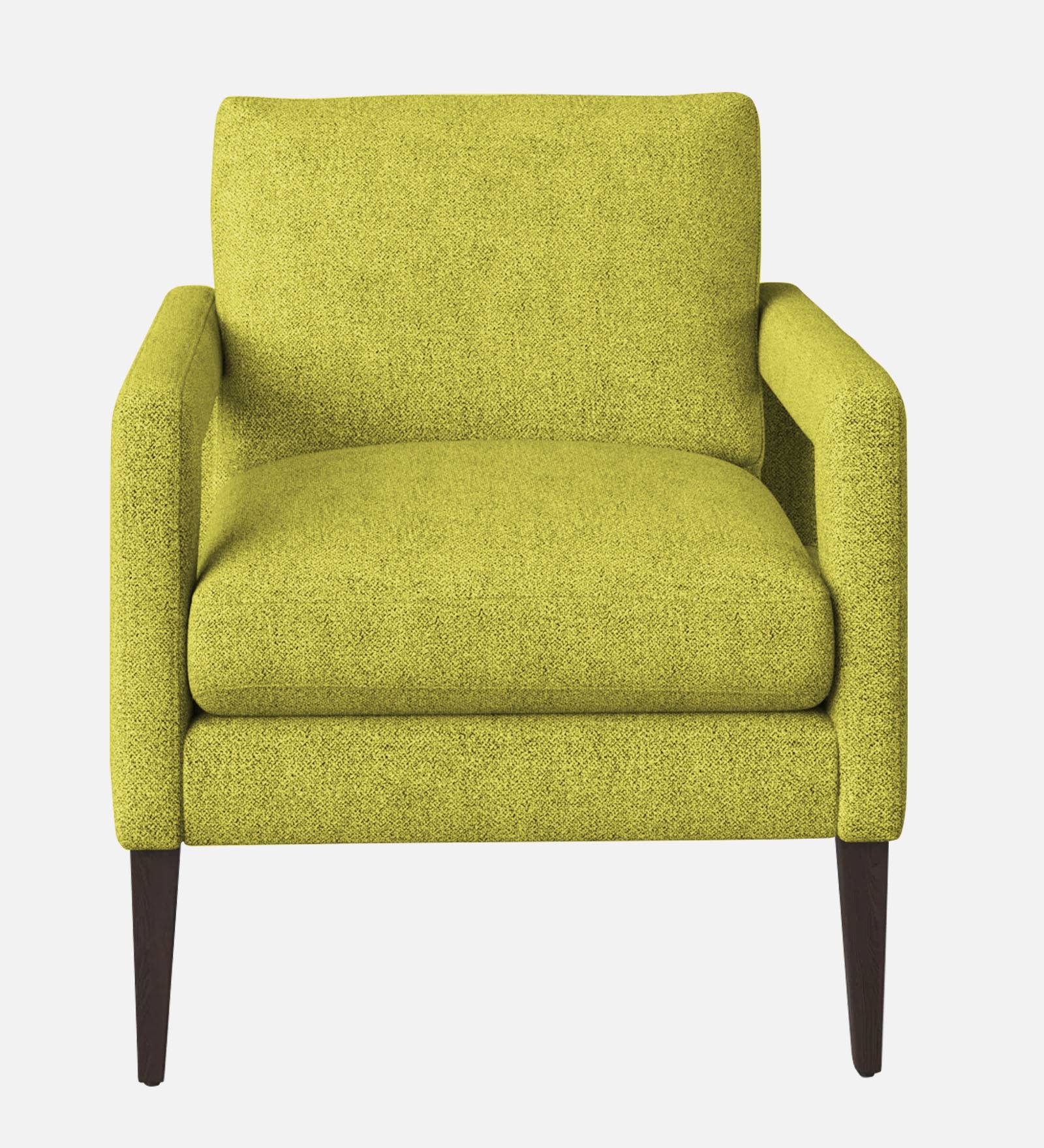 Olsen Fabric Arm Chair In Parrot Green Colour - Febonic Living