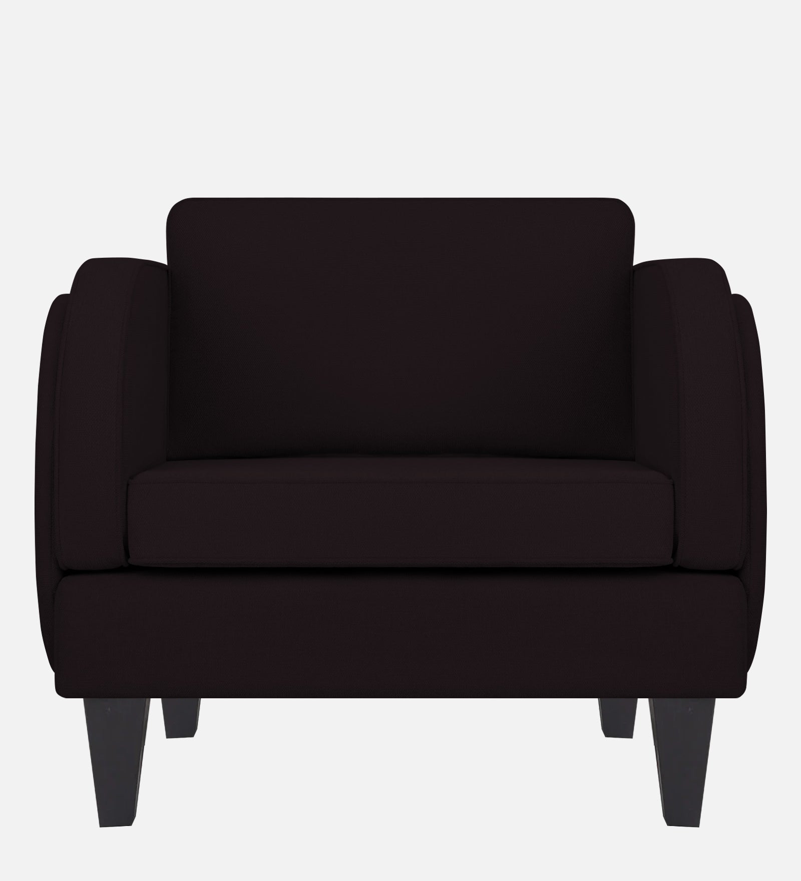 Siddy Fabric 1 Seater Sofa In Cara Brown Colour - Febonic Living
