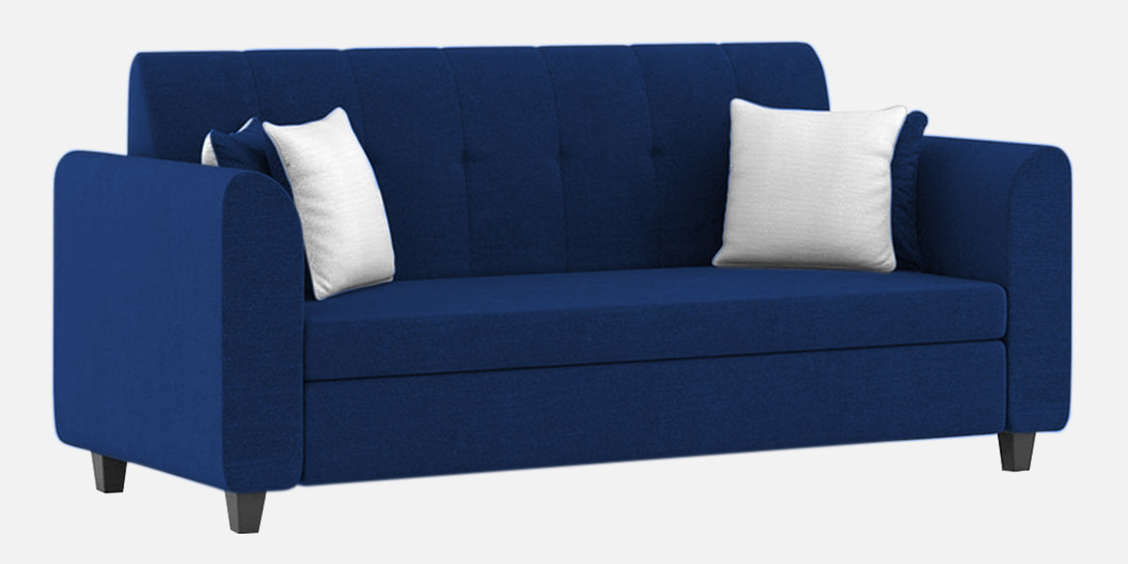 Denmark Fabric 3 Seater Sofa In Royal Blue Colour - Febonic Living