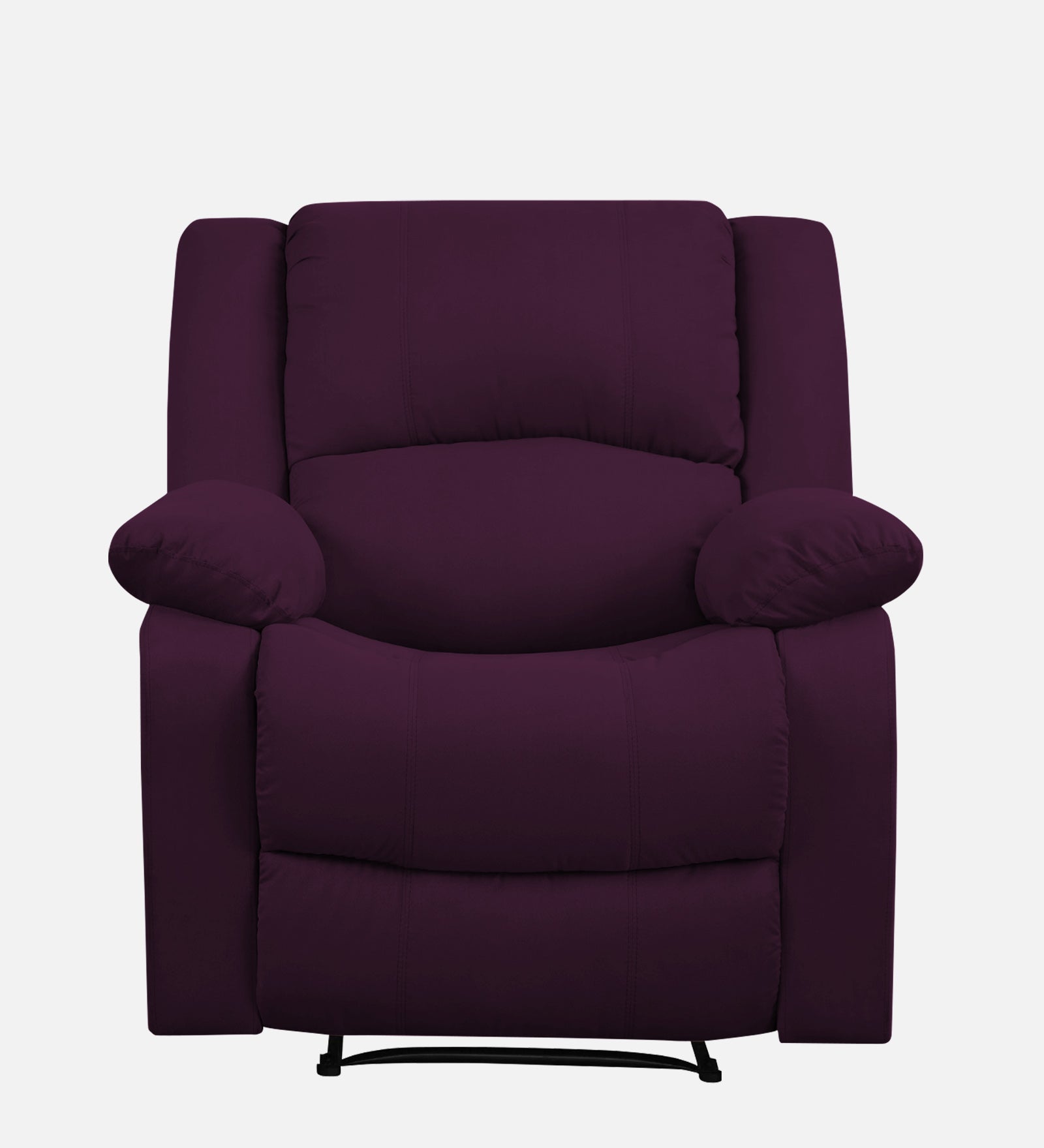 Henry Fabric 1 Seater Manual Recliner In Greek Purple Colour - Febonic Living