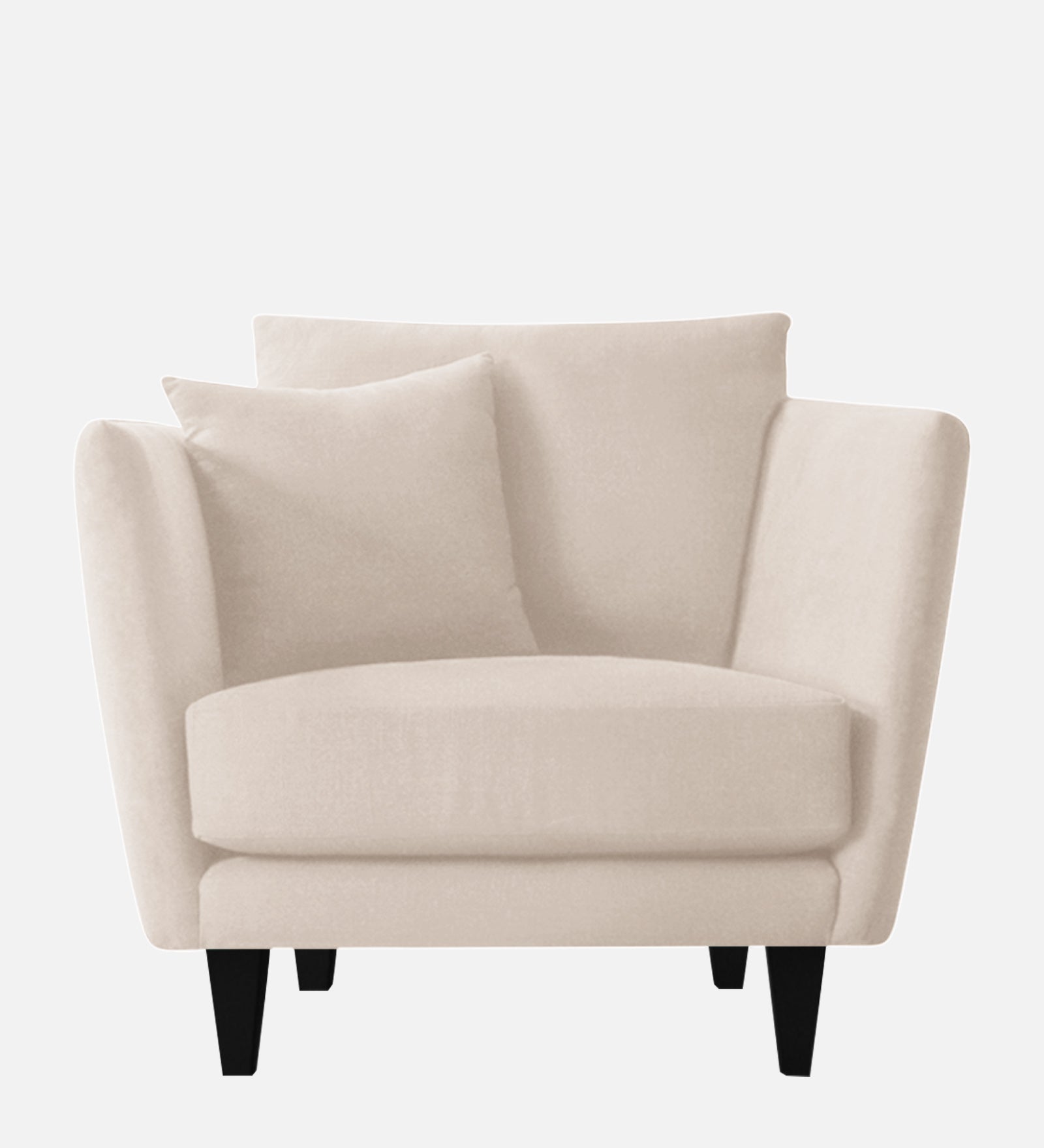 Norway Velvet 1 Seater Sofa In Camel Beige Colour - Febonic Living