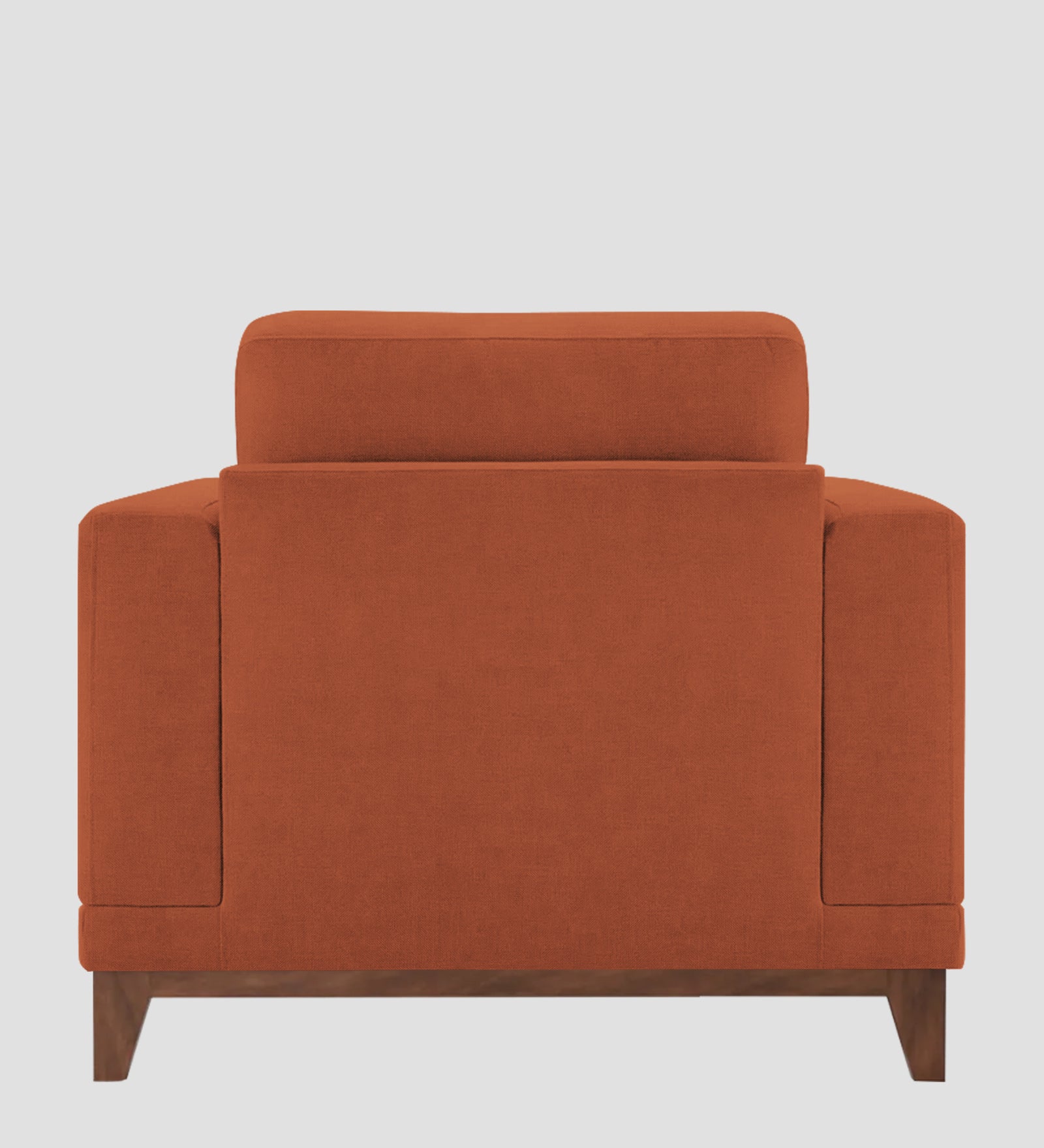 Esha Fabric 1 Seater Sofa In Royal Orange Colour - Febonic Living