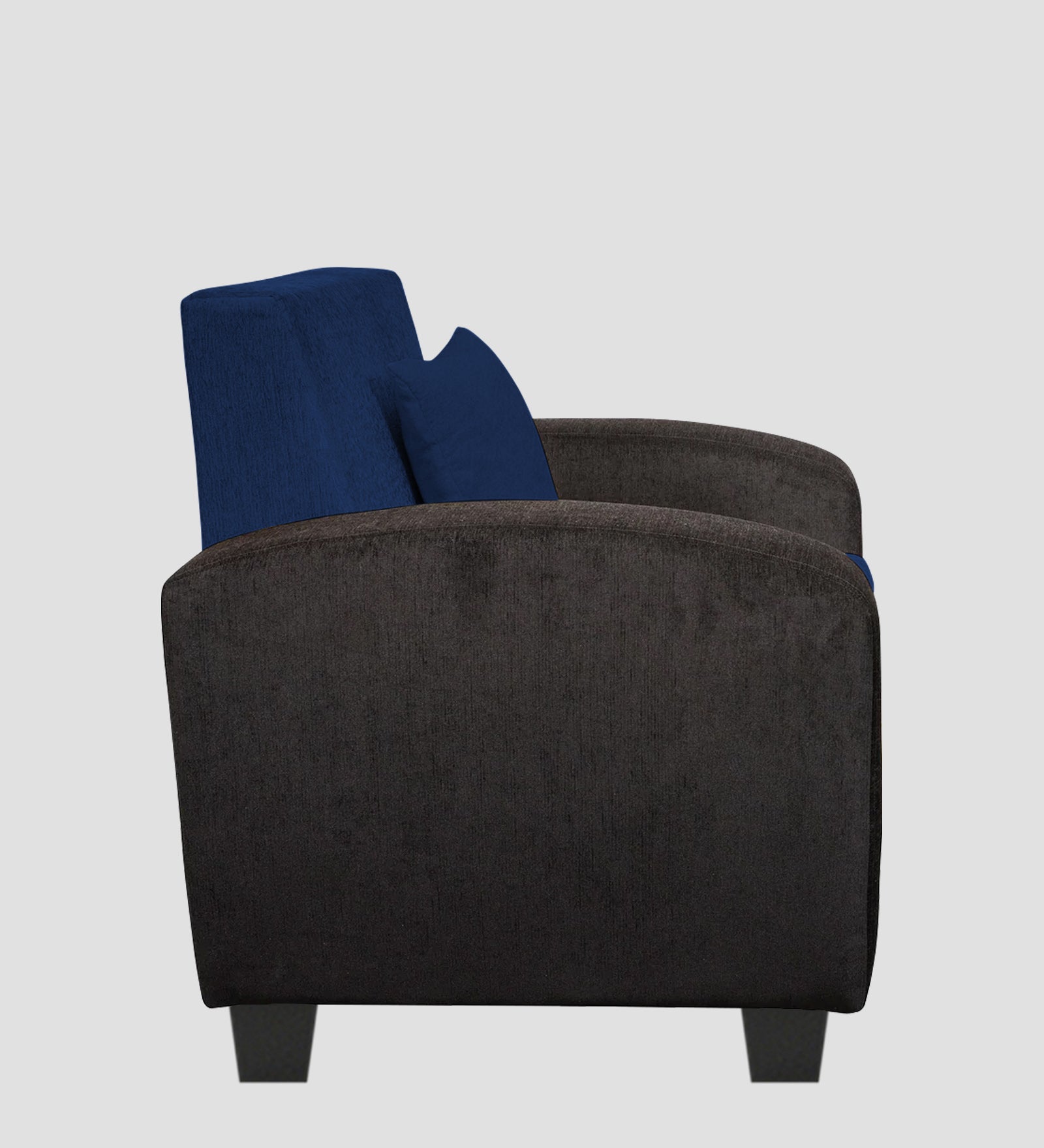 Alex Fabric 1 Seater Sofa In Royal Blue Colour - Febonic Living