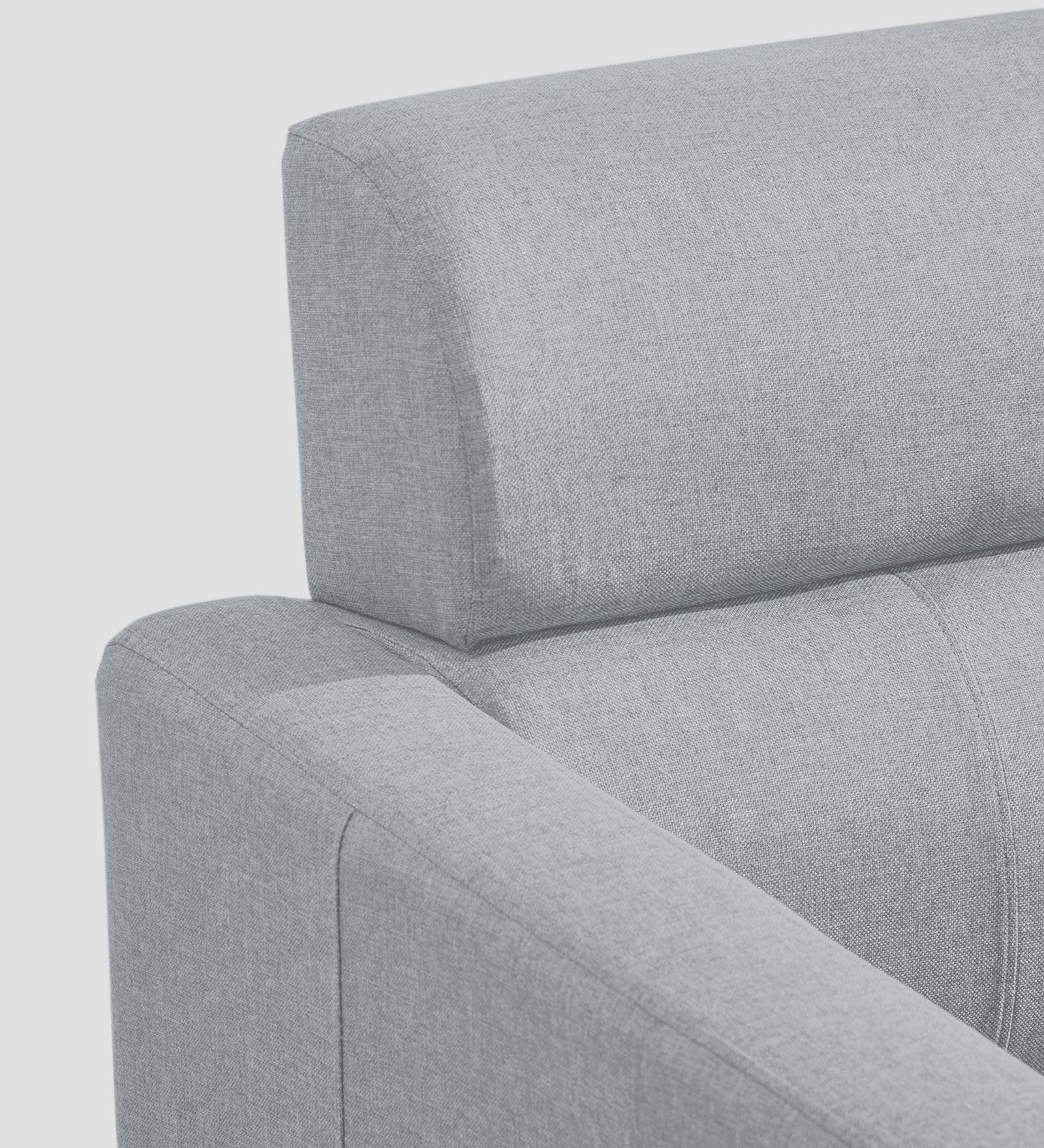 Devo Fabric 1 Seater Sofa In Coin Grey Colour - Febonic Living