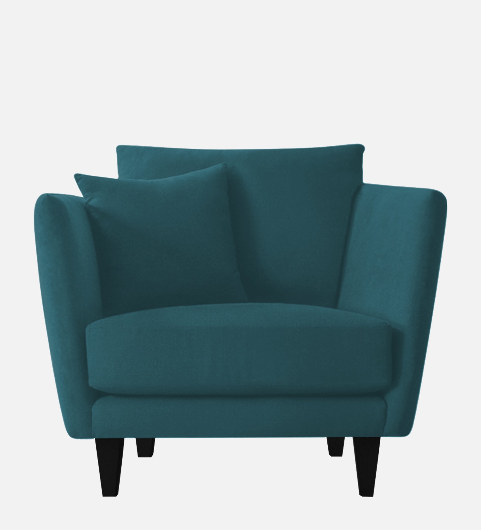 Norway Velvet 1 Seater Sofa In Arabian Green Colour - Febonic Living