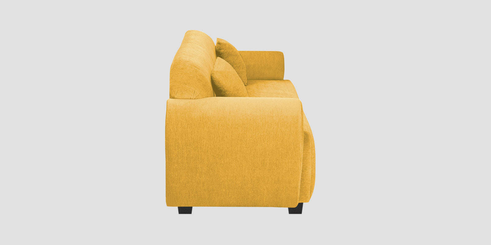 Apollo Fabric 2 Seater Sofa In Bold Yellow Colour - Febonic Living