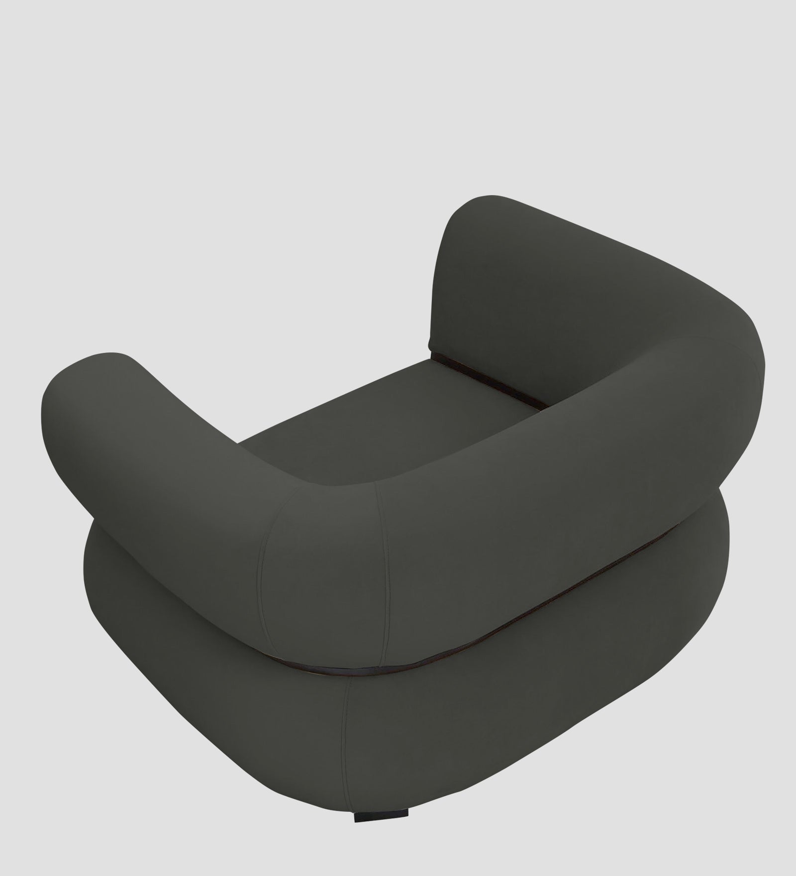 Kula Velvet 1 Seater Sofa In Hory Grey Colour - Febonic Living