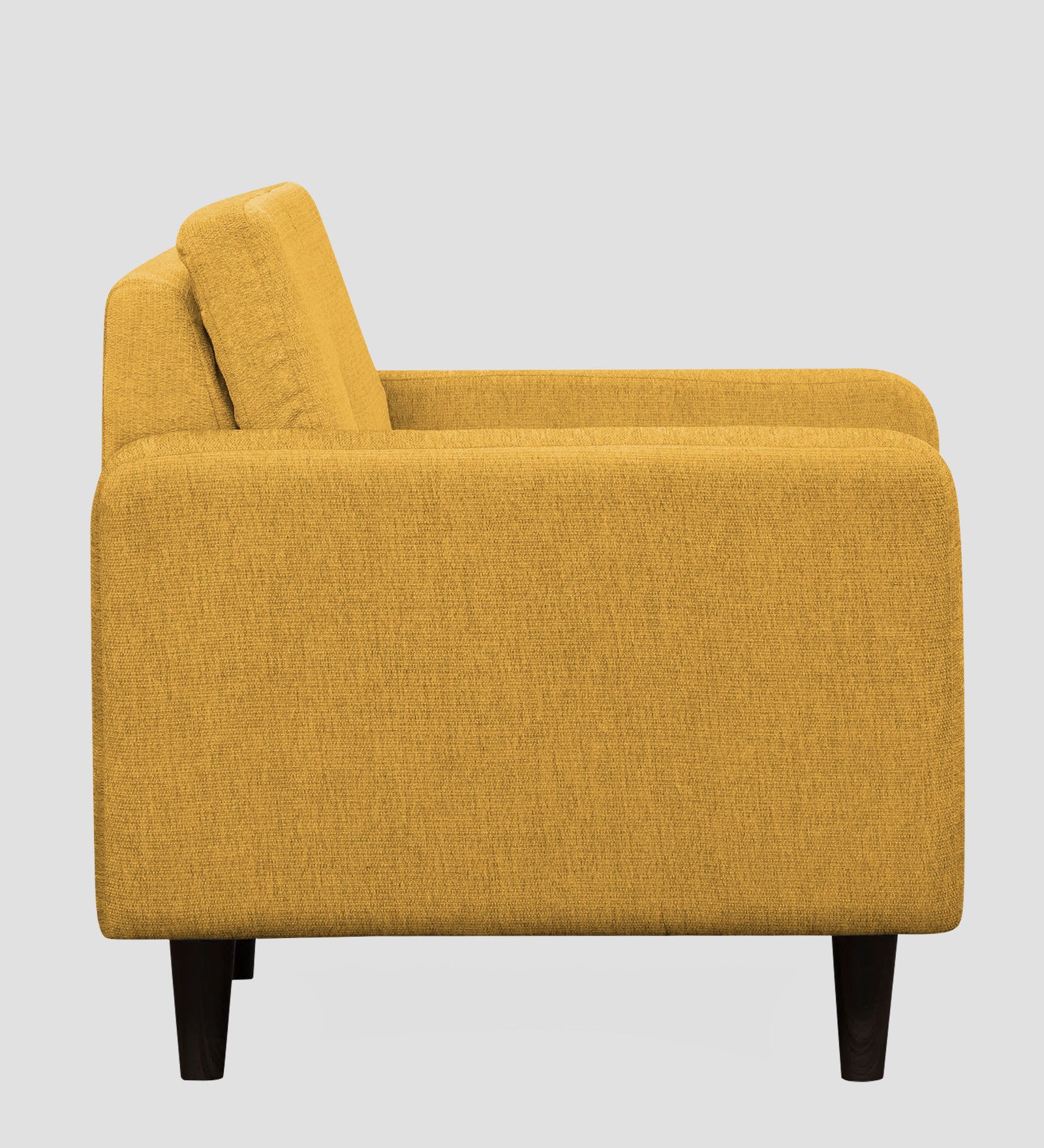 Noha Fabric 1 Seater Sofa In Bold Yellow Colour - Febonic Living