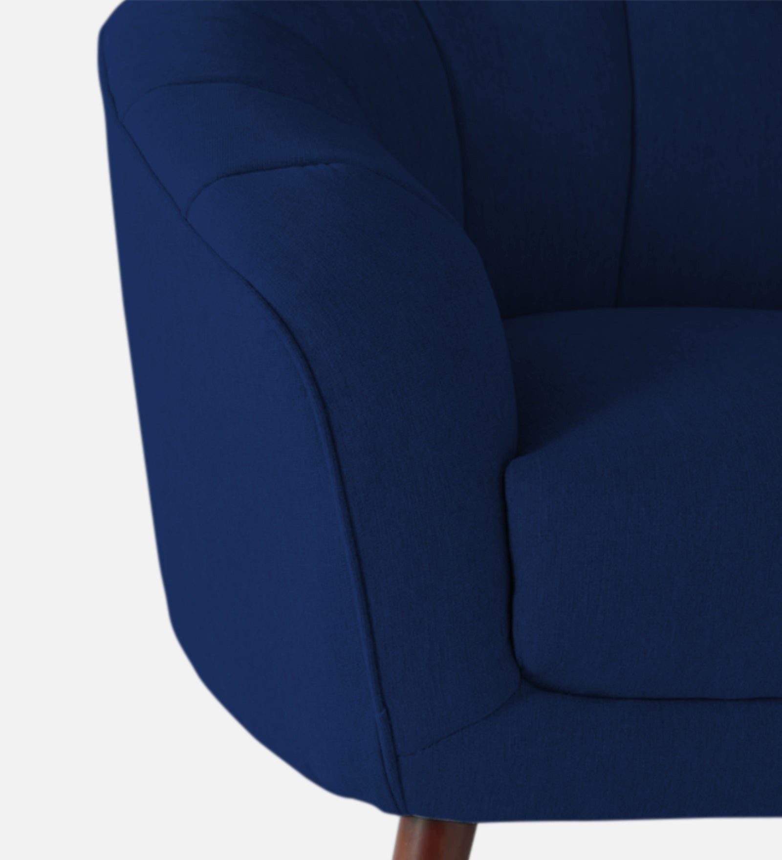 Benjamin Fabric 1 Seater Sofa In Royal Blue Colour - Febonic Living