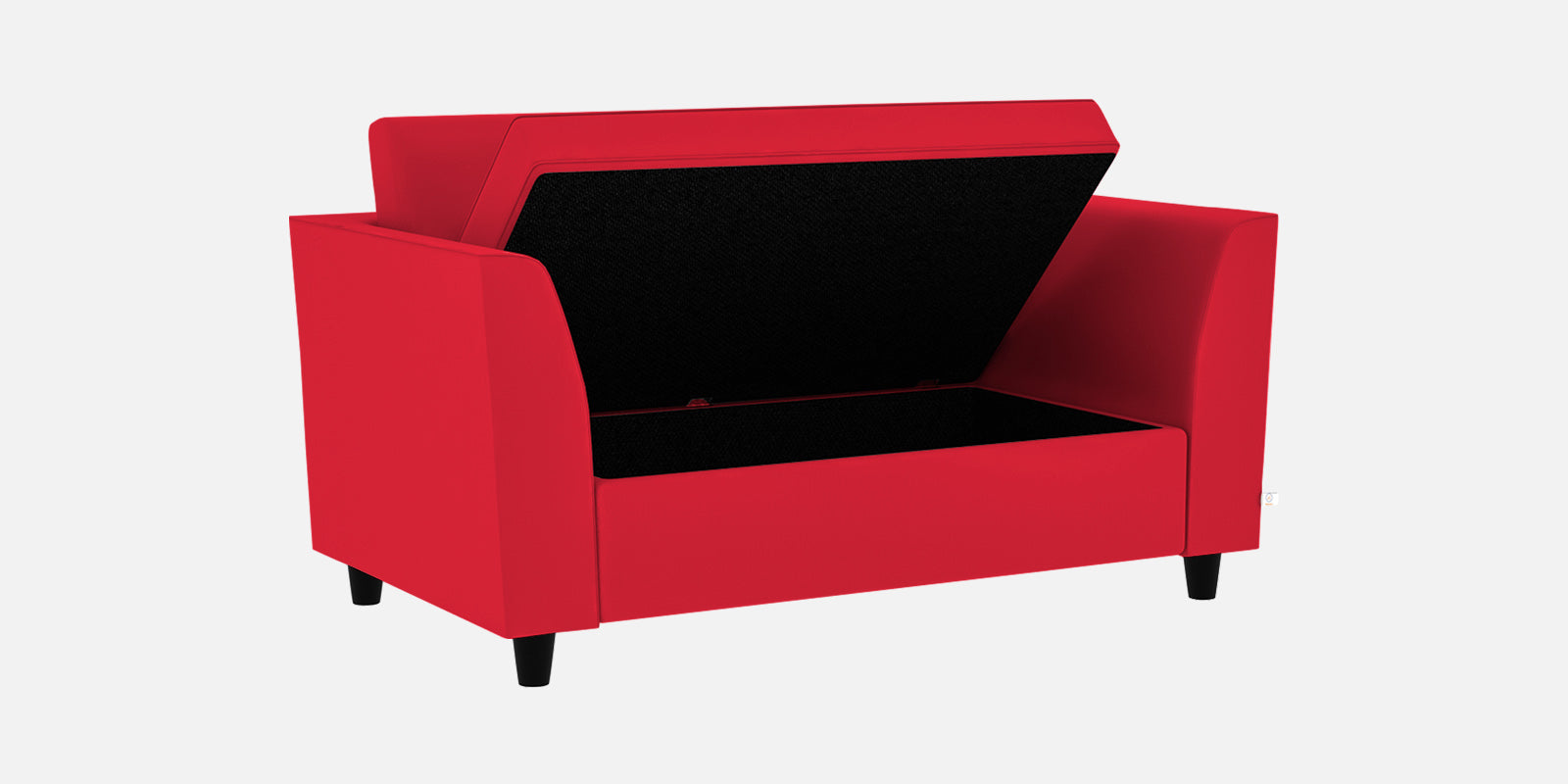 Bristo Velvet 2 Seater Sofa In Ox Blood Maroon Colour With Storage - Febonic Living