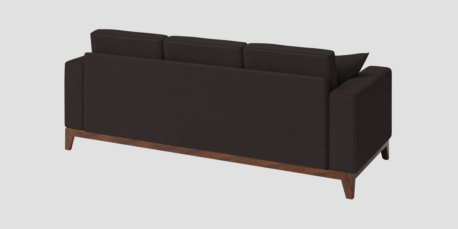 Luca Fabric 3 Seater Sofa In Pebble Brown Colour - Febonic Living