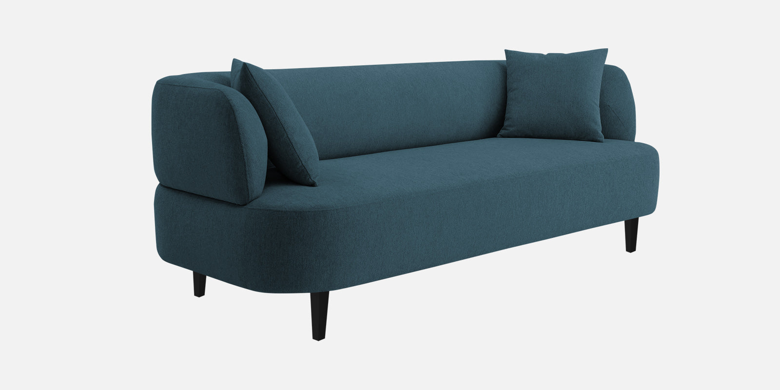 Carson Fabric 3 Seater Sofa In Harbour Blue Colour - Febonic Living