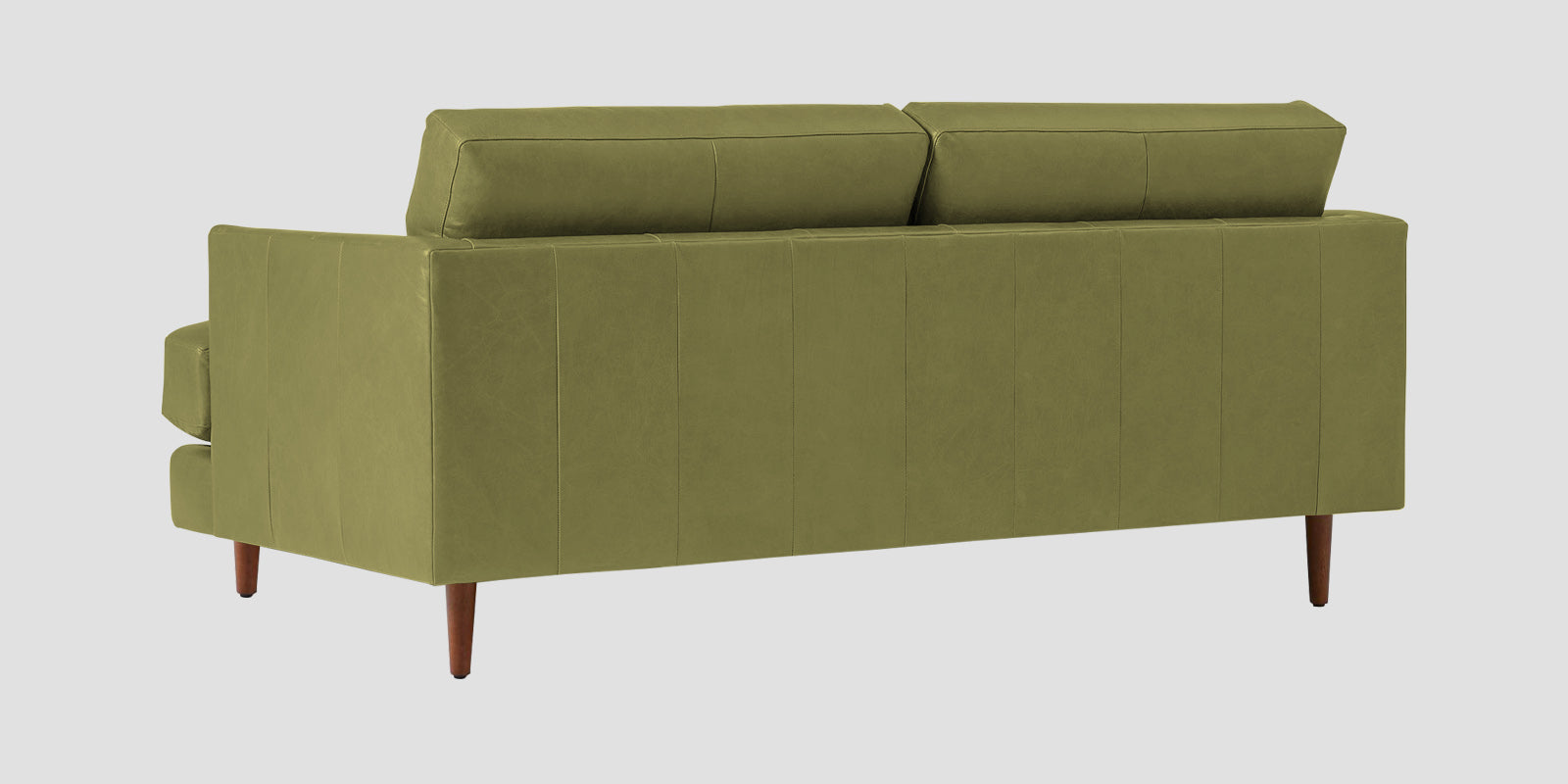 Sterio Leatherette 2 Seater Sofa In Spring Green Colour - Febonic Living