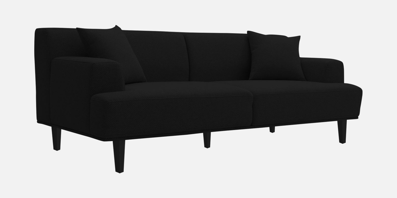 Cobby Fabric 3 Seater Sofa In Heather Black Colour - Febonic Living