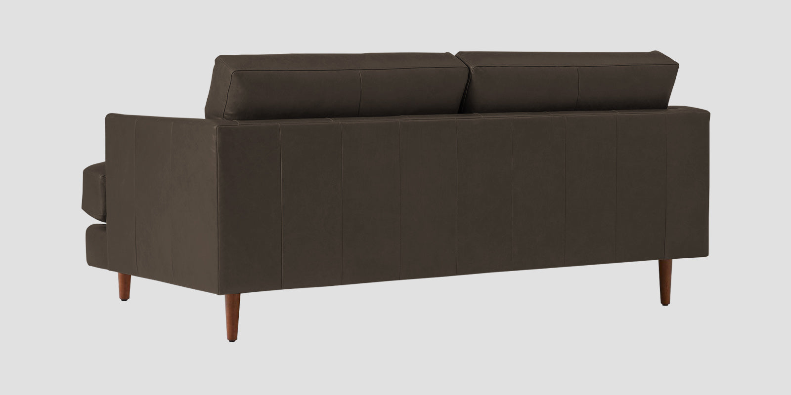 Sterio Leatherette 2 Seater Sofa In Peca Brown Colour - Febonic Living