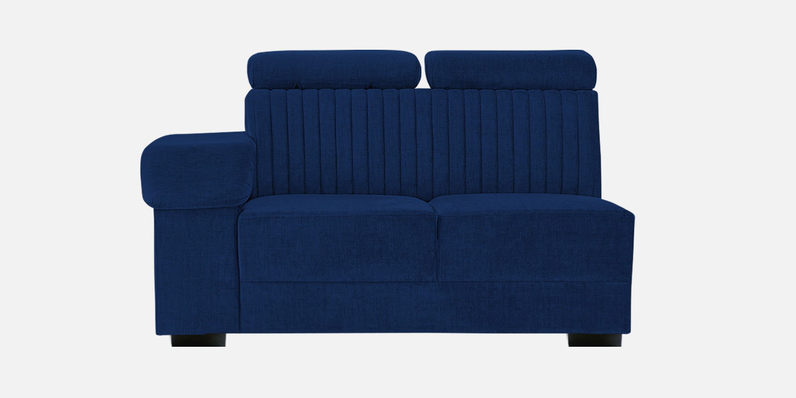 Draco Fabric 6 Seater Corner Sofa In Royal Blue Colour