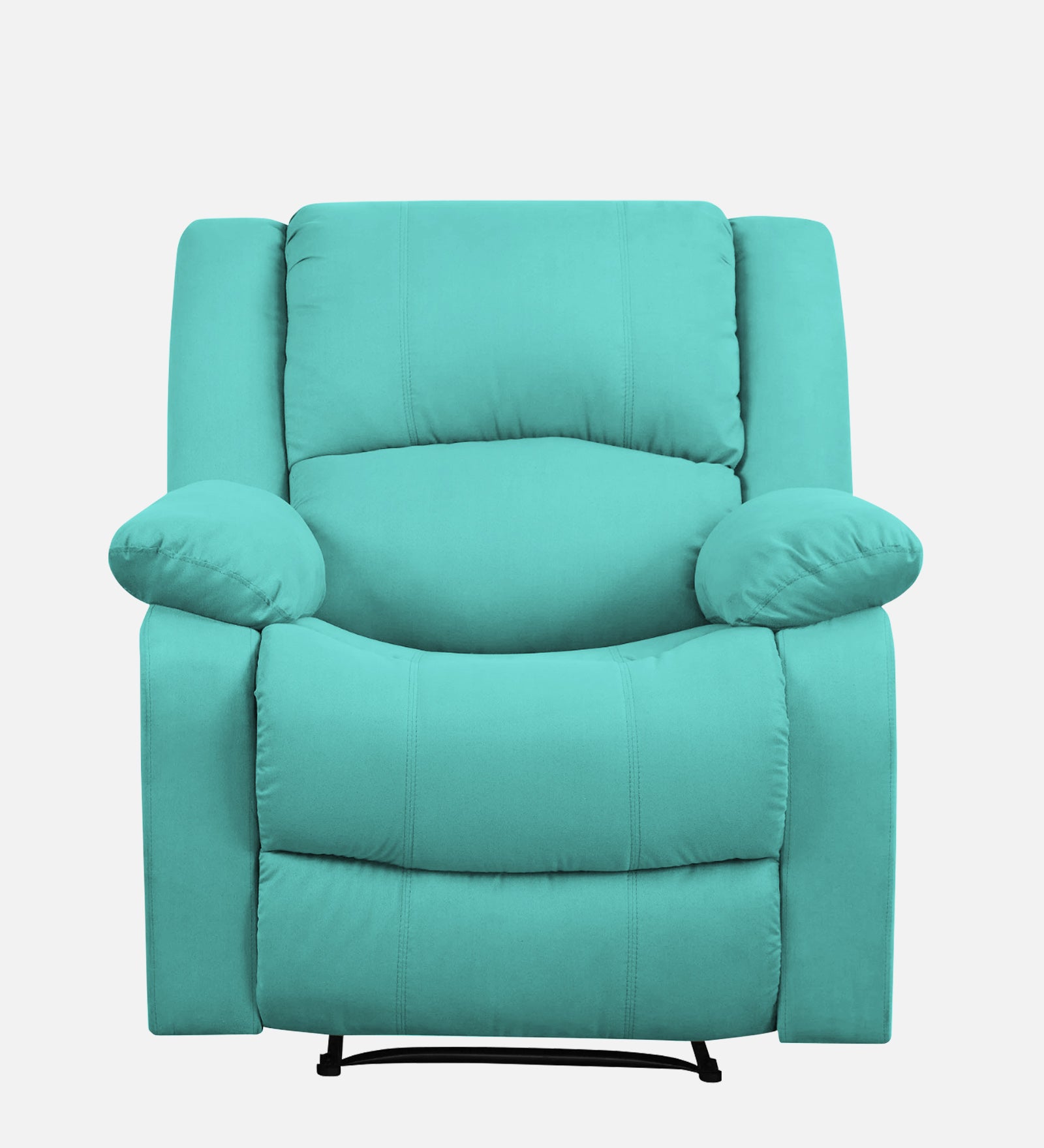 Henry Fabric 1 Seater Manual Recliner In Aqua Blue Colour - Febonic Living