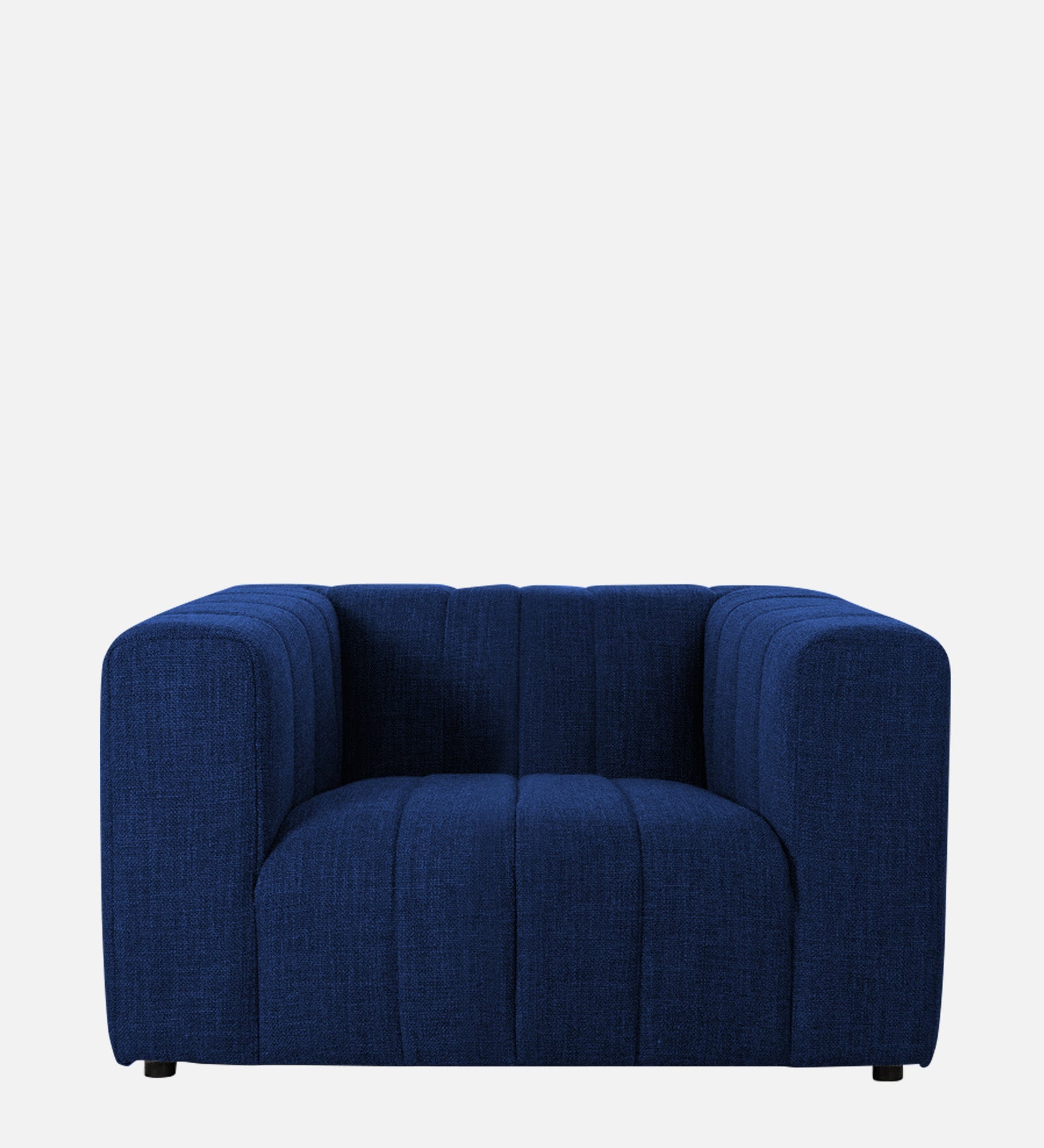 Lara Fabric 1 Seater Sofa In Royal Blue Colour - Febonic Living