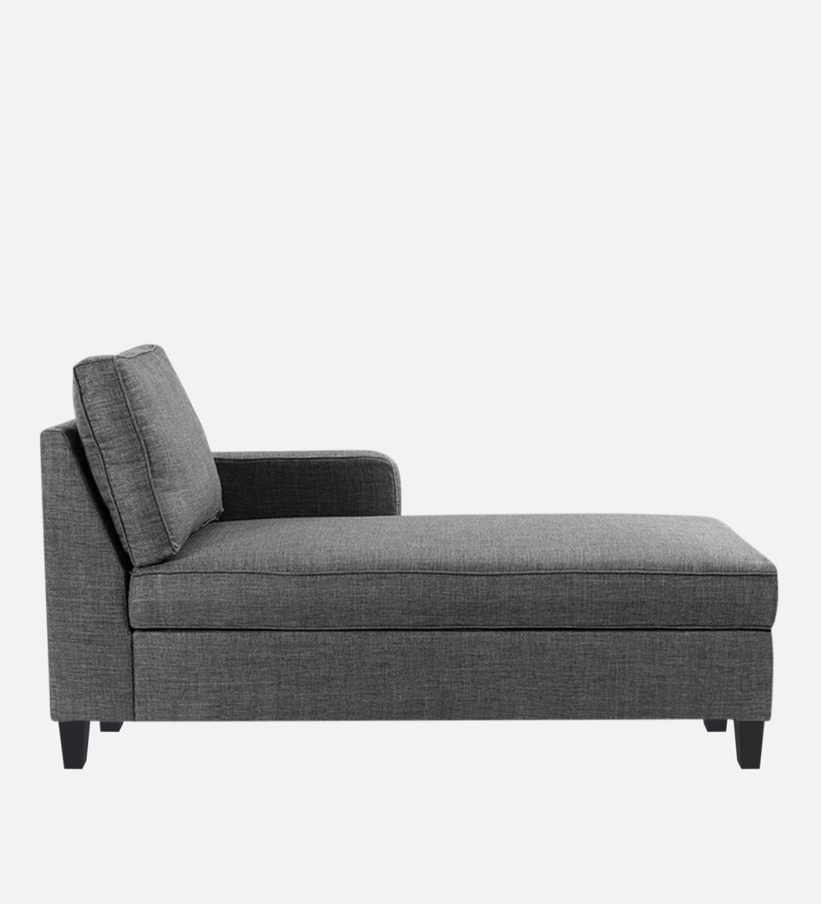 Harry Fabric RHS Chaise Lounger In Charcoal Grey Colour - Febonic Living