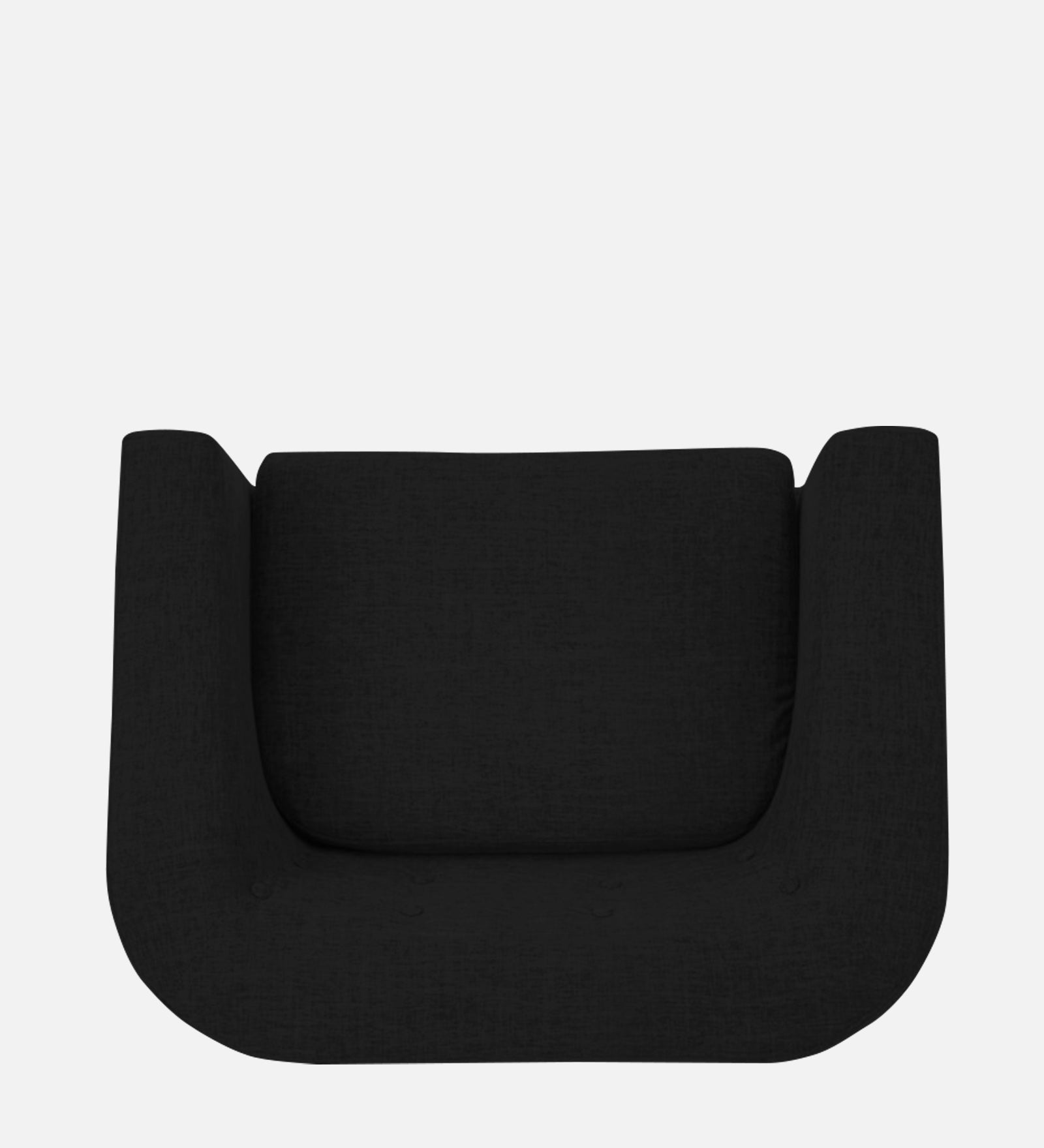Casper Fabric 1 Seater Sofa In Zed Black Colour - Febonic Living