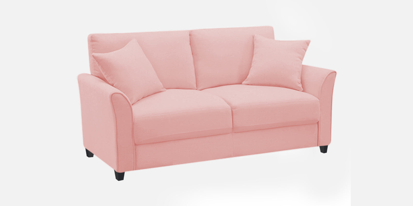 Daroo Velvet 2 Seater Sofa In Millennial Pink Colour - Febonic Living