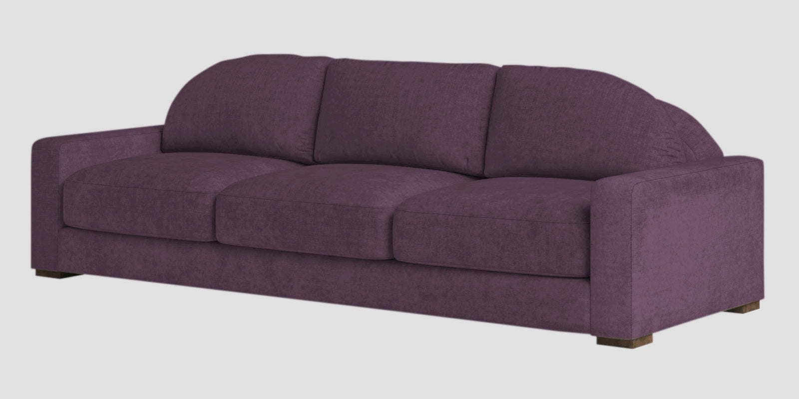 Dara Fabric 3 Seater Sofa In Greek Purple Colour - Febonic Living