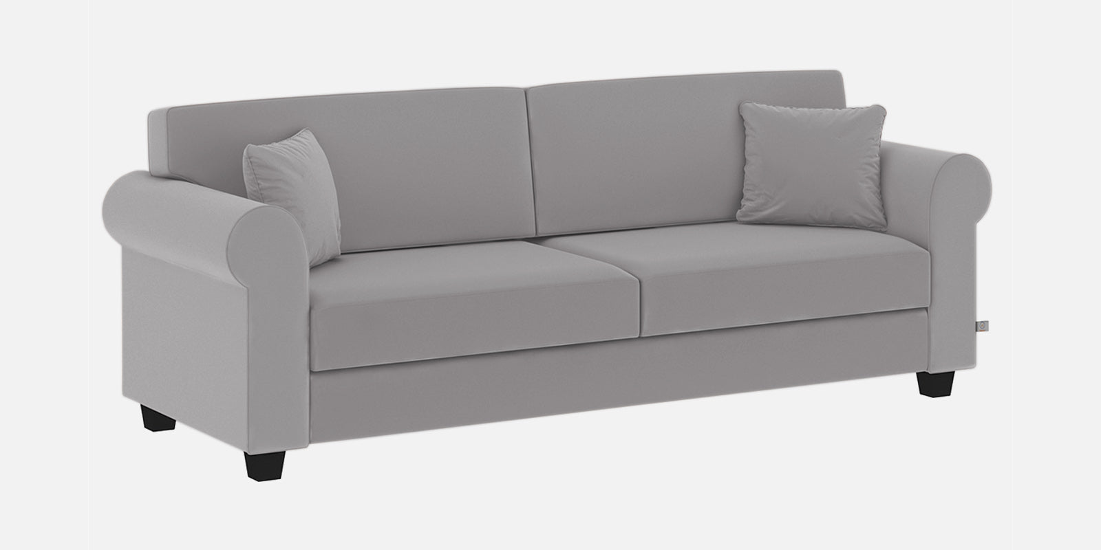 Numonk Velvet 3 Seater Sofa In Concrete grey Colour - Febonic Living